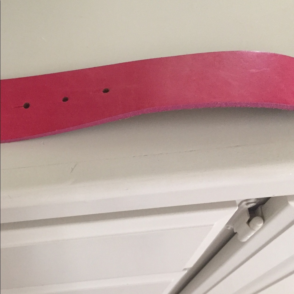 Ladies Pink Rhinestone Belt - Picture 3 of 4